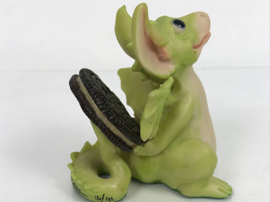 Hand Signed By Real Musgrave 4/91 - Whimsical World Of Pocket Dragons - What Cookie - 1989 LLLLL - Copyright RM [Photo 13]