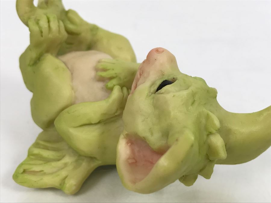 Hand Signed By Real Musgrave 10/92 - Whimsical World Of Pocket Dragons - Tickle - 1991 LLLLL - Made In UK [MV $30-$40 Unsigned] [Photo 10]