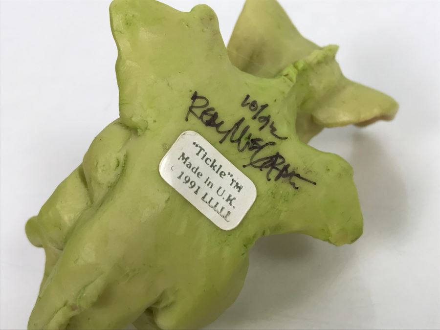 Hand Signed By Real Musgrave 10/92 - Whimsical World Of Pocket Dragons - Tickle - 1991 LLLLL - Made In UK [MV $30-$40 Unsigned] [Photo 15]