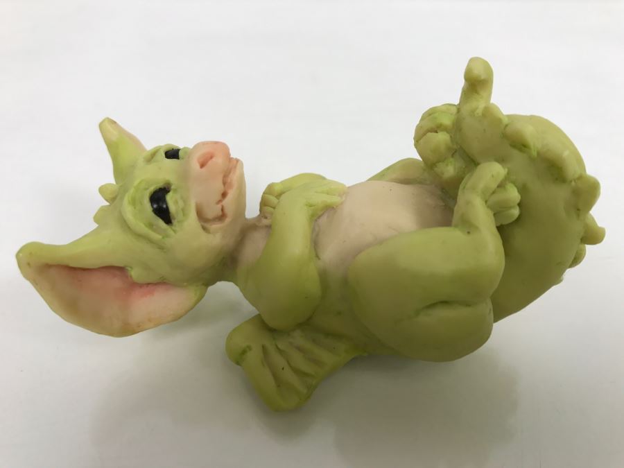 Hand Signed By Real Musgrave 10/92 - Whimsical World Of Pocket Dragons - Tickle - 1991 LLLLL - Made In UK [MV $30-$40 Unsigned] [Photo 4]