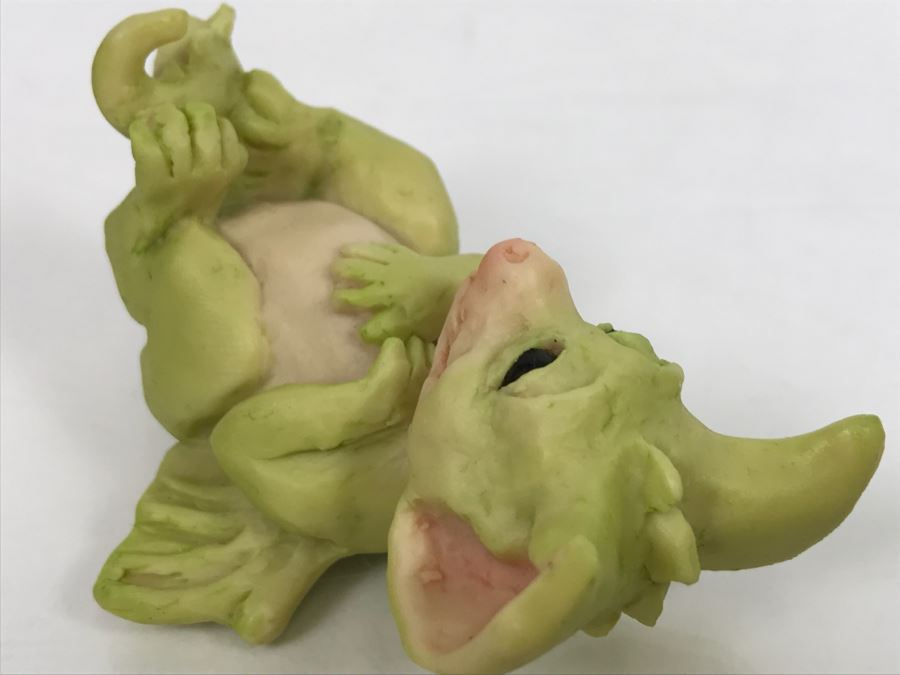 Hand Signed By Real Musgrave 10/92 - Whimsical World Of Pocket Dragons - Tickle - 1991 LLLLL - Made In UK [MV $30-$40 Unsigned] [Photo 11]