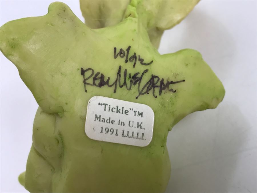 Hand Signed By Real Musgrave 10/92 - Whimsical World Of Pocket Dragons - Tickle - 1991 LLLLL - Made In UK [MV $30-$40 Unsigned] [Photo 16]