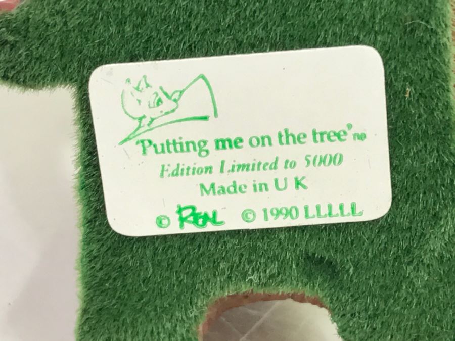 Hand Signed By Real Musgrave 10/92 - Whimsical World Of Pocket Dragons - Putting Me On The Tree - Edition Limited to 5000 - 1990 LLLLL - Made In UK [MV $180-$250 Unsigned] [Photo 12]