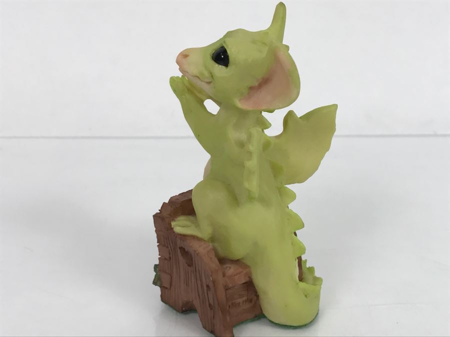 Hand Signed By Real Musgrave 10/92 - Whimsical World Of Pocket Dragons - Putting Me On The Tree - Edition Limited to 5000 - 1990 LLLLL - Made In UK [MV $180-$250 Unsigned] [Photo 6]