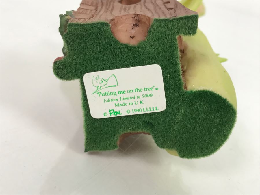 Hand Signed By Real Musgrave 10/92 - Whimsical World Of Pocket Dragons - Putting Me On The Tree - Edition Limited to 5000 - 1990 LLLLL - Made In UK [MV $180-$250 Unsigned] [Photo 11]