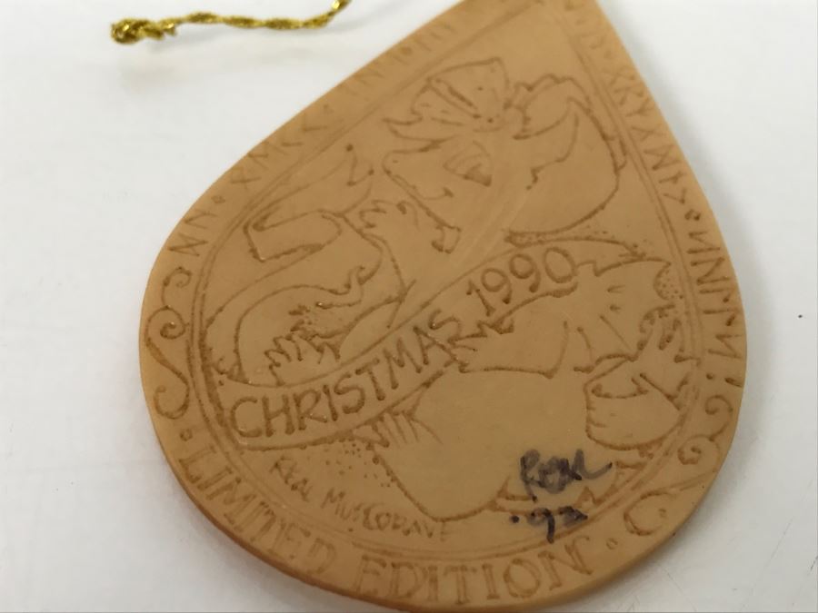 Hand Signed By Real Musgrave 10/92 - Whimsical World Of Pocket Dragons - Putting Me On The Tree - Edition Limited to 5000 - 1990 LLLLL - Made In UK [MV $180-$250 Unsigned] [Photo 14]