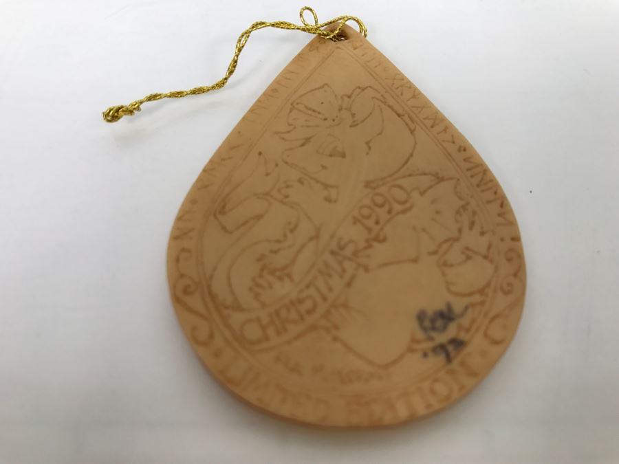 Hand Signed By Real Musgrave 10/92 - Whimsical World Of Pocket Dragons - Putting Me On The Tree - Edition Limited to 5000 - 1990 LLLLL - Made In UK [MV $180-$250 Unsigned] [Photo 15]