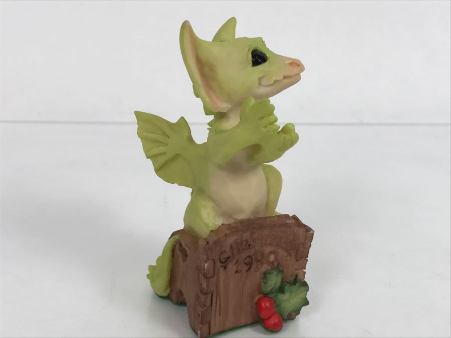 Hand Signed By Real Musgrave 10/92 - Whimsical World Of Pocket Dragons - Putting Me On The Tree - Edition Limited to 5000 - 1990 LLLLL - Made In UK [MV $180-$250 Unsigned] [Photo 10]