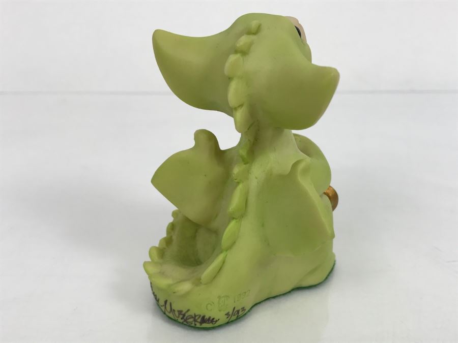 Hand Signed By Real Musgrave 3/93 - Whimsical World Of Pocket Dragons - Pocket Dragons And Friends Collectors Club - Complimentary Joining Piece - The Key to My Heart - 1992 Real Musgrave, CWS, LOL Limited - Made in UK [MV $150-$175 Unsigned] [Photo 7]