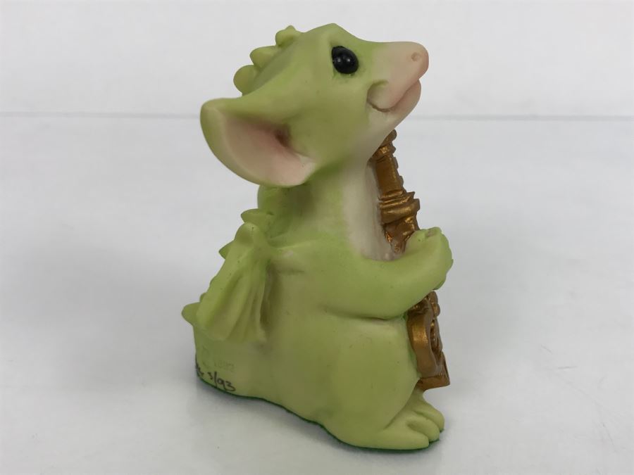 Hand Signed By Real Musgrave 3/93 - Whimsical World Of Pocket Dragons - Pocket Dragons And Friends Collectors Club - Complimentary Joining Piece - The Key to My Heart - 1992 Real Musgrave, CWS, LOL Limited - Made in UK [MV $150-$175 Unsigned] [Photo 6]