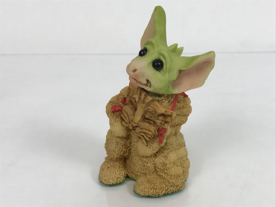 Hand Signed By Real Musgrave Pocket Dragon Figurine - Whimsical World Of Pocket Dragons - I’m A Kitty  - 1990 - Lilliput Lane Land Of Legend Limited - Hand Made in UK [MV $150-$175] [Photo 11]
