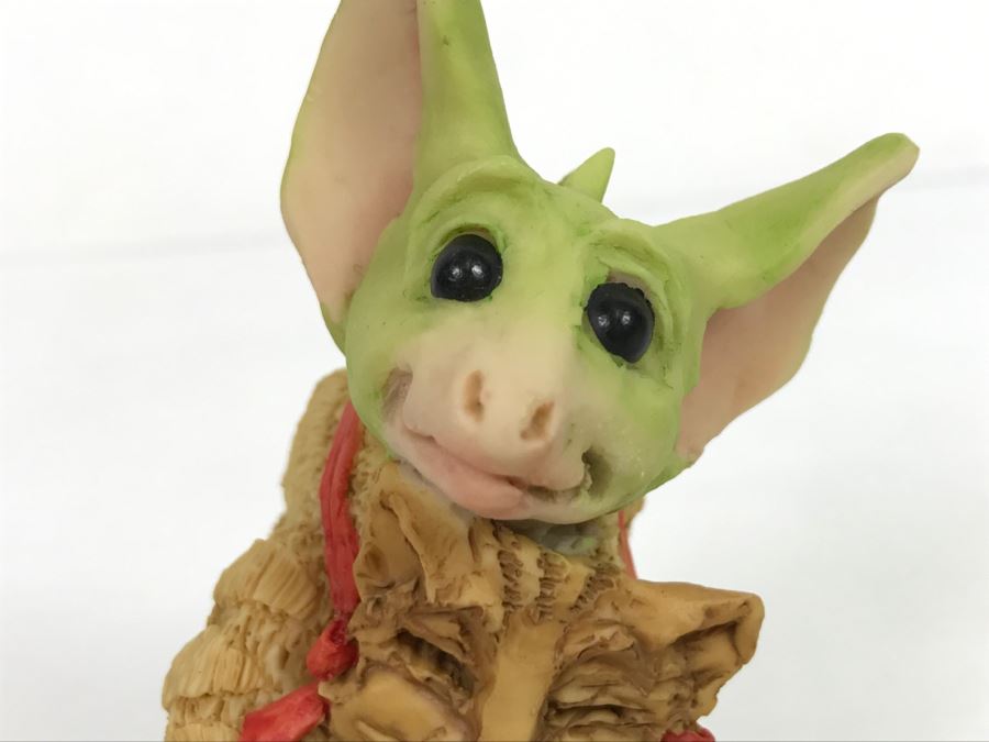 Hand Signed By Real Musgrave Pocket Dragon Figurine - Whimsical World Of Pocket Dragons - I’m A Kitty  - 1990 - Lilliput Lane Land Of Legend Limited - Hand Made in UK [MV $150-$175] [Photo 5]