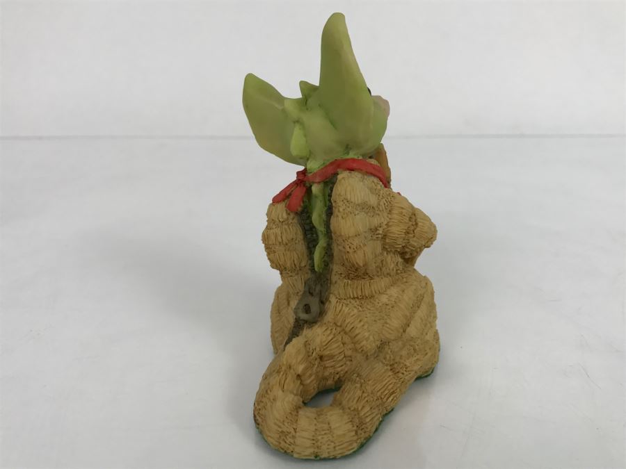 Hand Signed By Real Musgrave Pocket Dragon Figurine - Whimsical World Of Pocket Dragons - I’m A Kitty  - 1990 - Lilliput Lane Land Of Legend Limited - Hand Made in UK [MV $150-$175] [Photo 7]