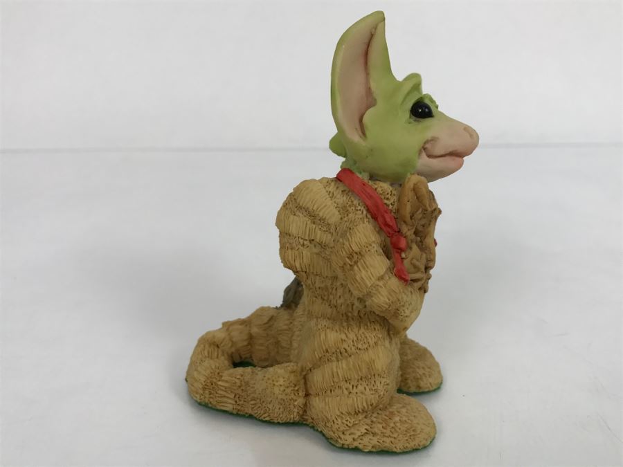 Hand Signed By Real Musgrave Pocket Dragon Figurine - Whimsical World Of Pocket Dragons - I’m A Kitty  - 1990 - Lilliput Lane Land Of Legend Limited - Hand Made in UK [MV $150-$175] [Photo 6]