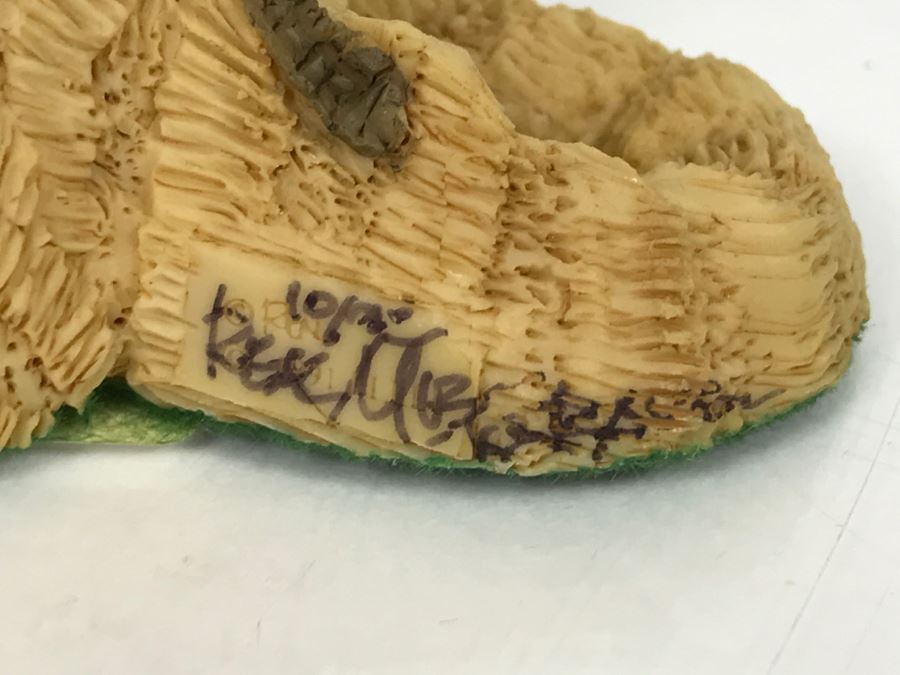 Hand Signed By Real Musgrave Pocket Dragon Figurine - Whimsical World Of Pocket Dragons - I’m A Kitty  - 1990 - Lilliput Lane Land Of Legend Limited - Hand Made in UK [MV $150-$175] [Photo 9]