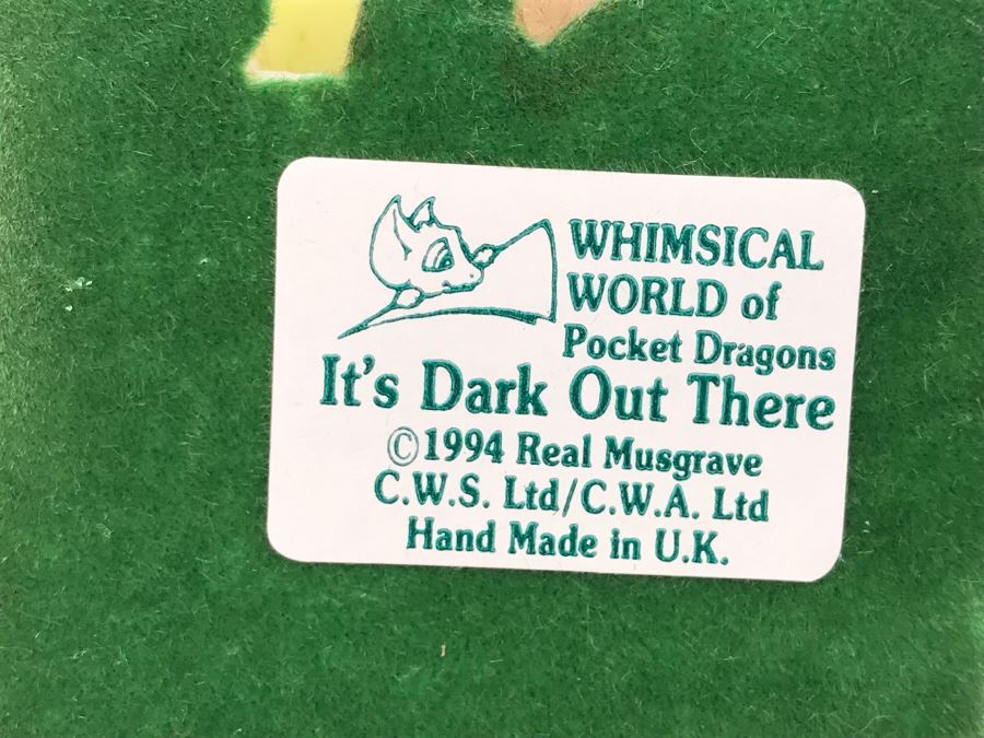 Whimsical World Of Pocket Dragons - Its Dark Out There - 1994 Real Musgrave, CWS Ltd/CWA Ltd - Hand Made in UK [MV $50-$75] [Photo 11]