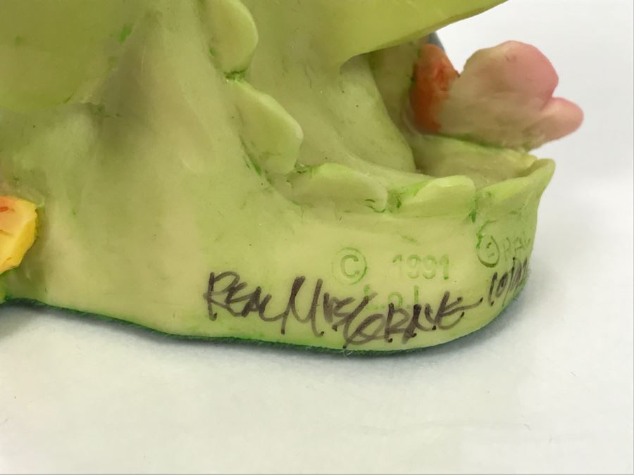 Hand Signed By Real Musgrave 10/92- Whimsical World Of Pocket Dragons - Land Of Legend - Collectors Fellowship - Collecting Butterflies - 1991 LOL - Made In UK [MV $175-$225 Unsigned] [Photo 8]