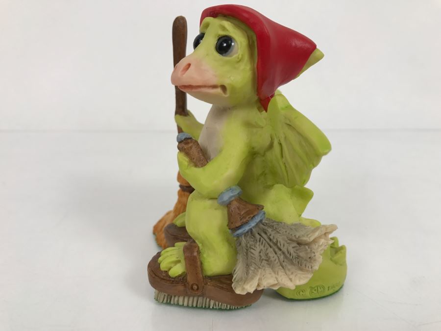 Hand Signed By Real Musgrave Pocket Dragon Figurine 1/94 - Whimsical World Of Pocket Dragons - Do I have To? - 1989 Real Musgrave, CWS, LOL Limited - Hand Made in UK [MV $60-$80 Unsigned] [Photo 4]
