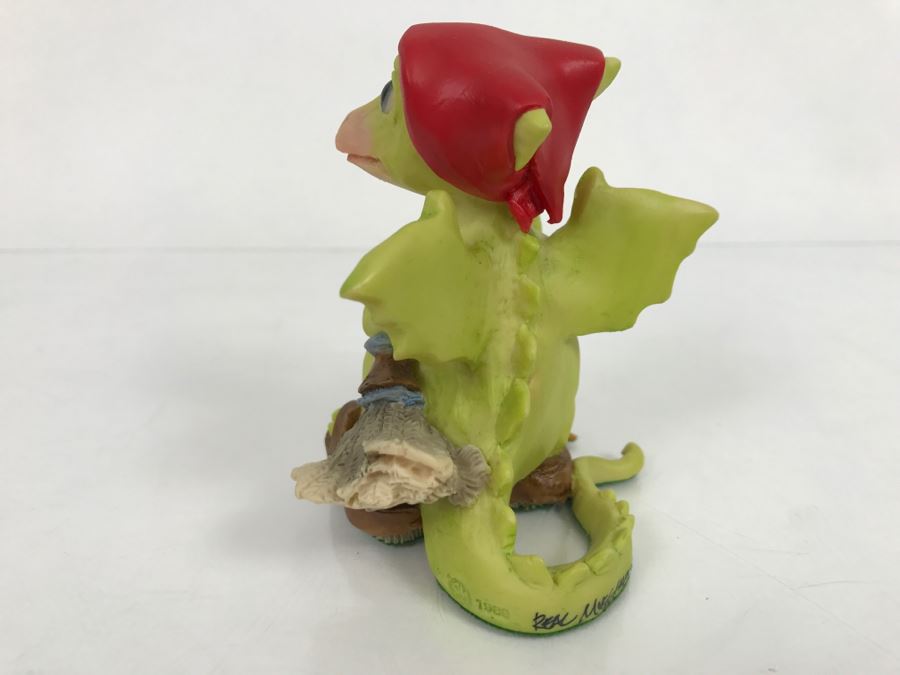 Hand Signed By Real Musgrave Pocket Dragon Figurine 1/94 - Whimsical World Of Pocket Dragons - Do I have To? - 1989 Real Musgrave, CWS, LOL Limited - Hand Made in UK [MV $60-$80 Unsigned] [Photo 6]