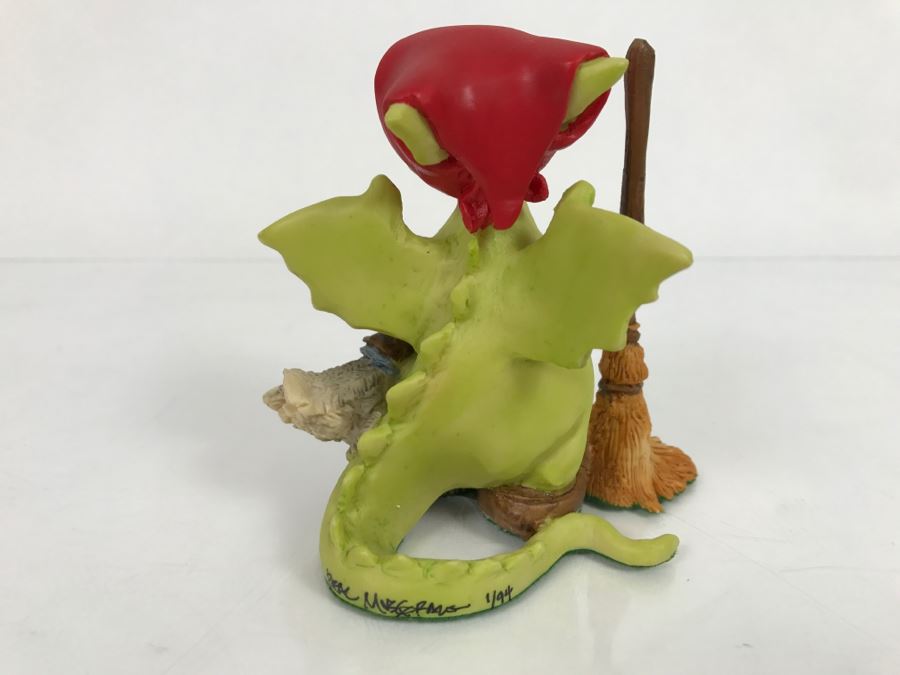 Hand Signed By Real Musgrave Pocket Dragon Figurine 1/94 - Whimsical World Of Pocket Dragons - Do I have To? - 1989 Real Musgrave, CWS, LOL Limited - Hand Made in UK [MV $60-$80 Unsigned] [Photo 7]