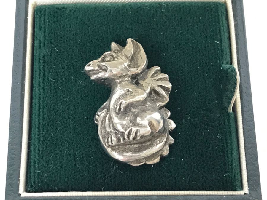 Whimsical World Of Pocket Dragons - Pin - Little Bit - 1993 Real Musgrave, CWS LOL Limited - Hand Made in UK - 100% Lead Free Pewter - Plus Additional Enameled Pin [Photo 4]