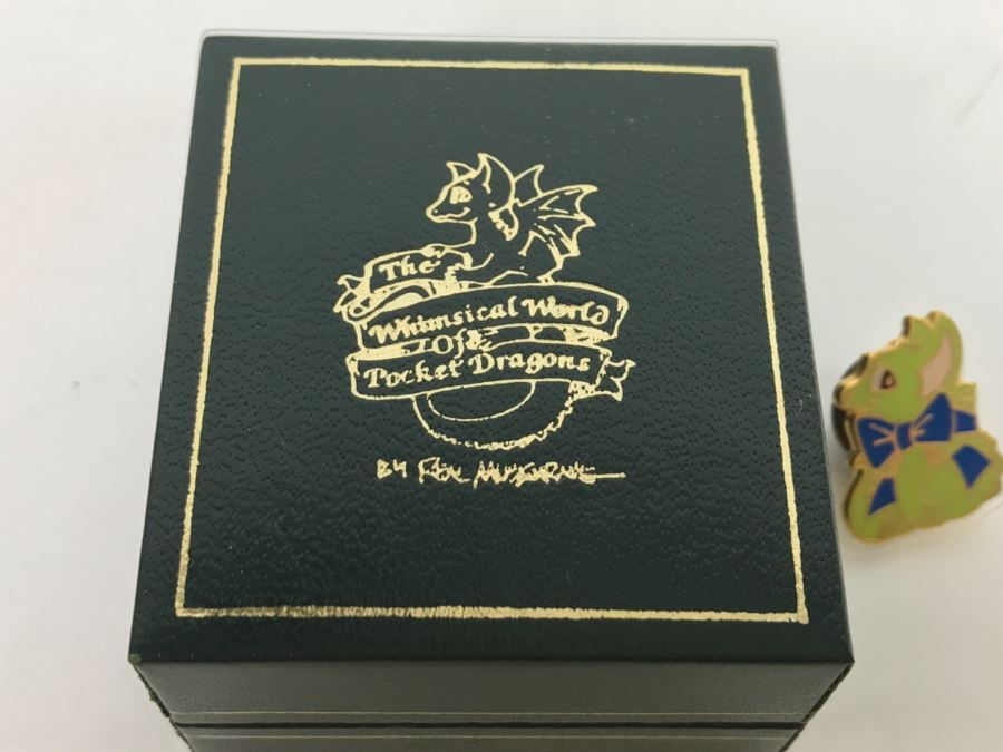 Whimsical World Of Pocket Dragons - Pin - Little Bit - 1993 Real Musgrave, CWS LOL Limited - Hand Made in UK - 100% Lead Free Pewter - Plus Additional Enameled Pin [Photo 9]