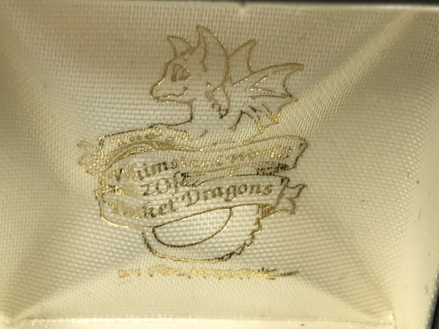 Whimsical World Of Pocket Dragons - Pin - Little Bit - 1993 Real Musgrave, CWS LOL Limited - Hand Made in UK - 100% Lead Free Pewter - Plus Additional Enameled Pin [Photo 2]