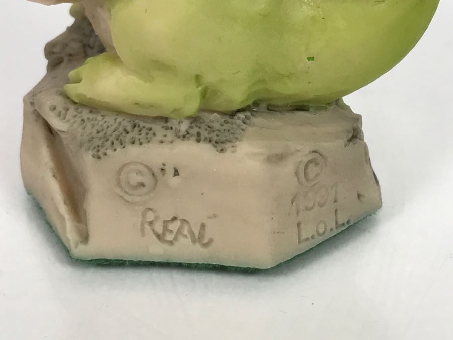 Hand Signed By Real Musgrave 10/92- Whimsical World Of Pocket Dragons - Land Of Legend - Collectors Fellowship - A Spot Of Tea - 1991 LOL - Made In UK [MV $300-$400 Unsigned] [Photo 4]