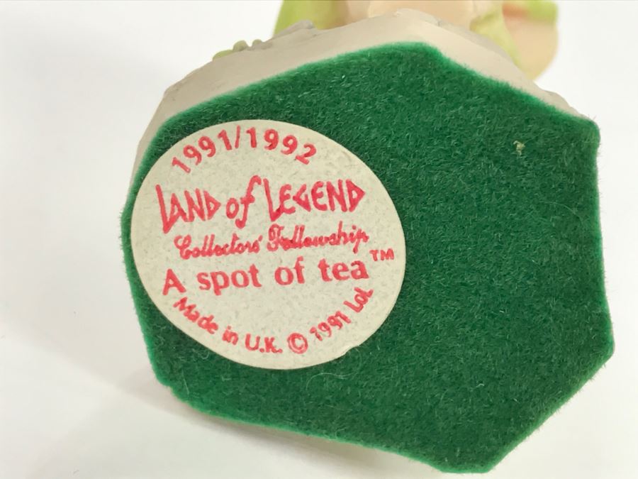 Hand Signed By Real Musgrave 10/92- Whimsical World Of Pocket Dragons - Land Of Legend - Collectors Fellowship - A Spot Of Tea - 1991 LOL - Made In UK [MV $300-$400 Unsigned] [Photo 9]