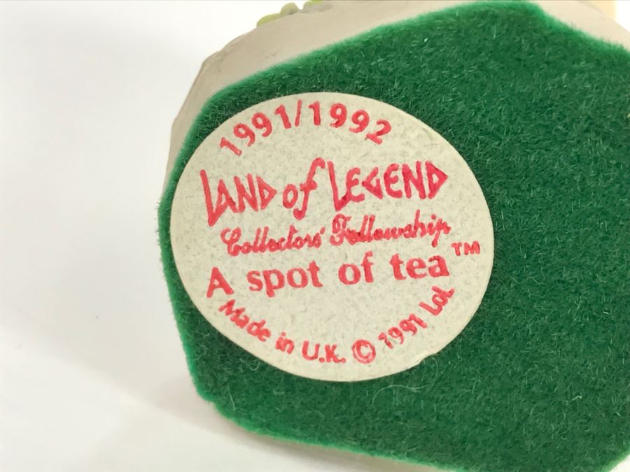 Hand Signed By Real Musgrave 10/92- Whimsical World Of Pocket Dragons - Land Of Legend - Collectors Fellowship - A Spot Of Tea - 1991 LOL - Made In UK [MV $300-$400 Unsigned] [Photo 10]