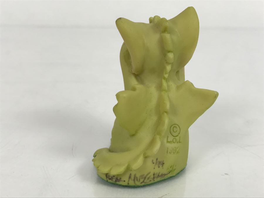 Hand Signed By Real Musgrave 1/94 - Whimsical World Of Pocket Dragons - Oops! - 1992 LOL [MV $30-$40 Unsigned] [Photo 5]