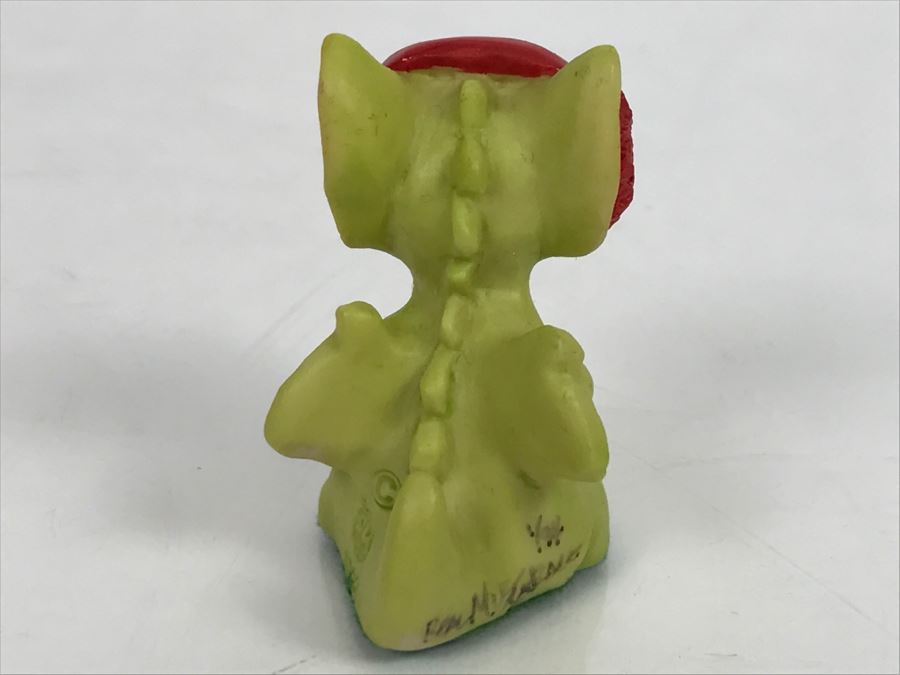 Hand Signed By Real Musgrave 1/94 - Whimsical World Of Pocket Dragons - Fuzzy Ears - 1993 RM,LOL - Made In UK [MV $30-$45 Unsigned] [Photo 5]