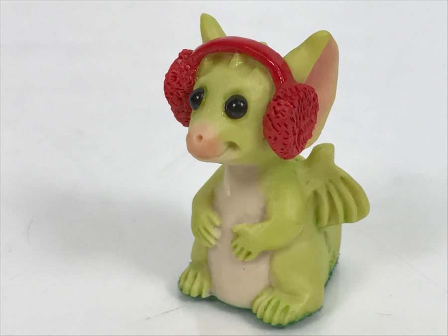 Hand Signed By Real Musgrave 1/94 - Whimsical World Of Pocket Dragons - Fuzzy Ears - 1993 RM,LOL - Made In UK [MV $30-$45 Unsigned] [Photo 8]