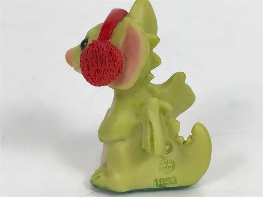 Hand Signed By Real Musgrave 1/94 - Whimsical World Of Pocket Dragons - Fuzzy Ears - 1993 RM,LOL - Made In UK [MV $30-$45 Unsigned] [Photo 6]