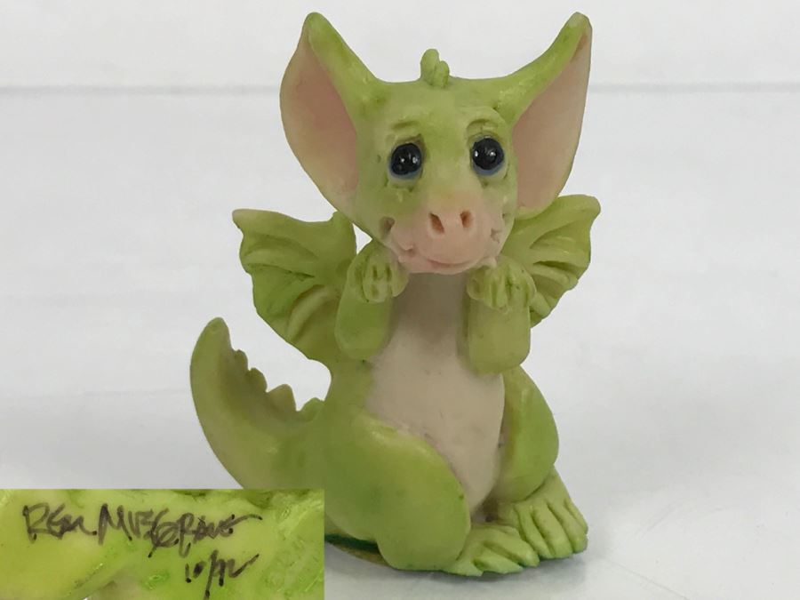 Hand Signed By Real Musgrave 10/92 - Whimsical World Of Pocket Dragons - Tag-a-long - 1989 LLLLL [MV $50-$75 Unsigned] [Photo 10]