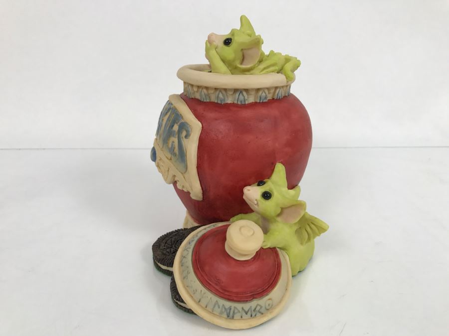 Whimsical World Of Pocket Dragons - Raiding The Cookie Jar - Worldwide Limited Edition 902 of 3500 - 1994 Real Musgrave, CWs Ltd/CWA Ltd - Hand Made in UK [MV $350-$425] [Photo 12]