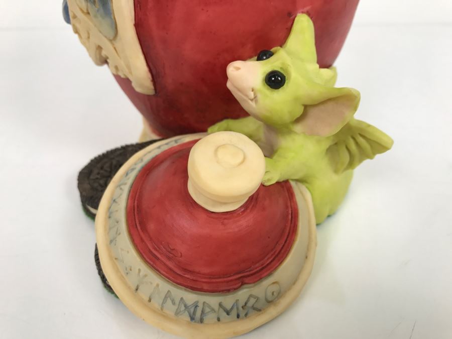 Whimsical World Of Pocket Dragons - Raiding The Cookie Jar - Worldwide Limited Edition 902 of 3500 - 1994 Real Musgrave, CWs Ltd/CWA Ltd - Hand Made in UK [MV $350-$425] [Photo 14]