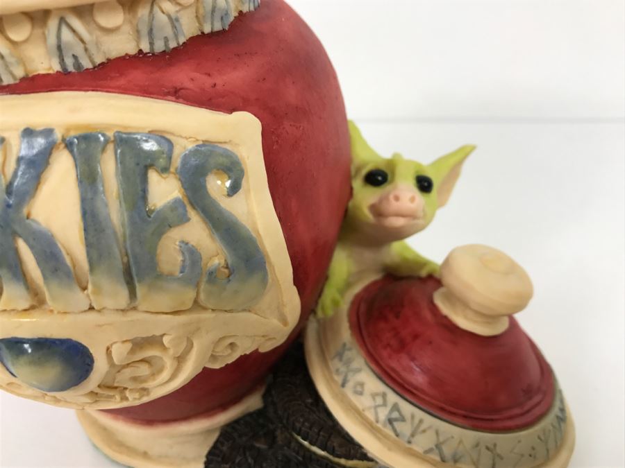 Whimsical World Of Pocket Dragons - Raiding The Cookie Jar - Worldwide Limited Edition 902 of 3500 - 1994 Real Musgrave, CWs Ltd/CWA Ltd - Hand Made in UK [MV $350-$425] [Photo 4]