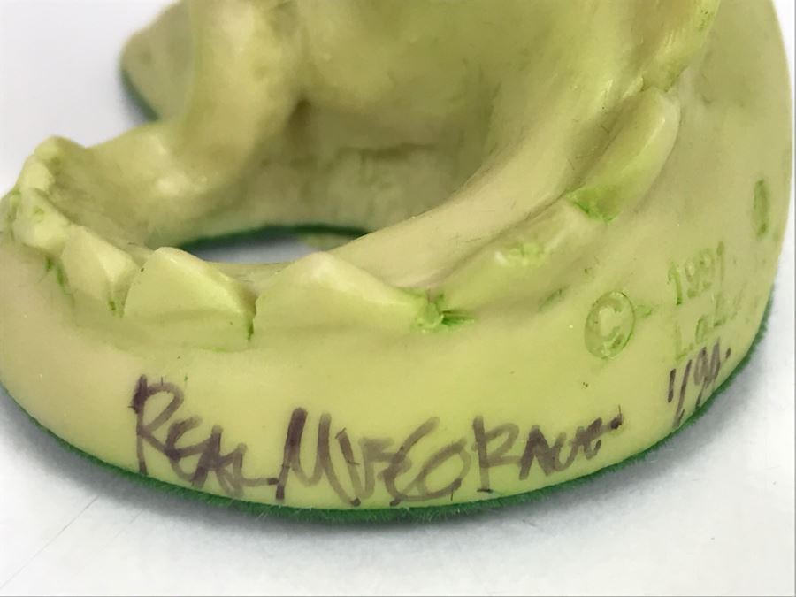 Hand Signed By Real Musgrave Pocket Dragon Figurine 1/94 - Whimsical World Of Pocket Dragons - Putt Putt - 1991 LOL - Hand Made in UK [MV $125-$160] [Photo 10]