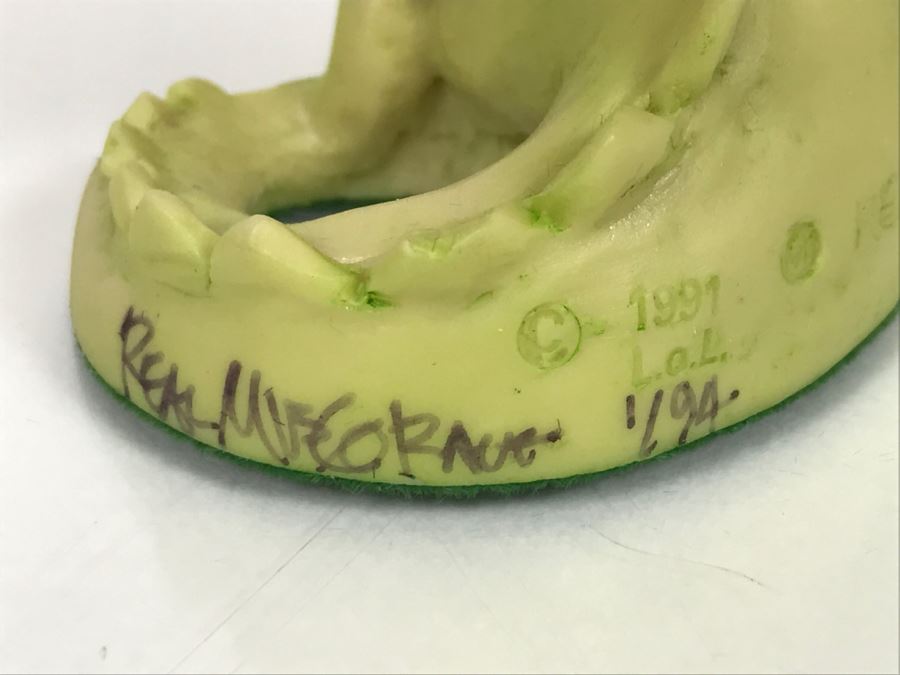Hand Signed By Real Musgrave Pocket Dragon Figurine 1/94 - Whimsical World Of Pocket Dragons - Putt Putt - 1991 LOL - Hand Made in UK [MV $125-$160] [Photo 9]