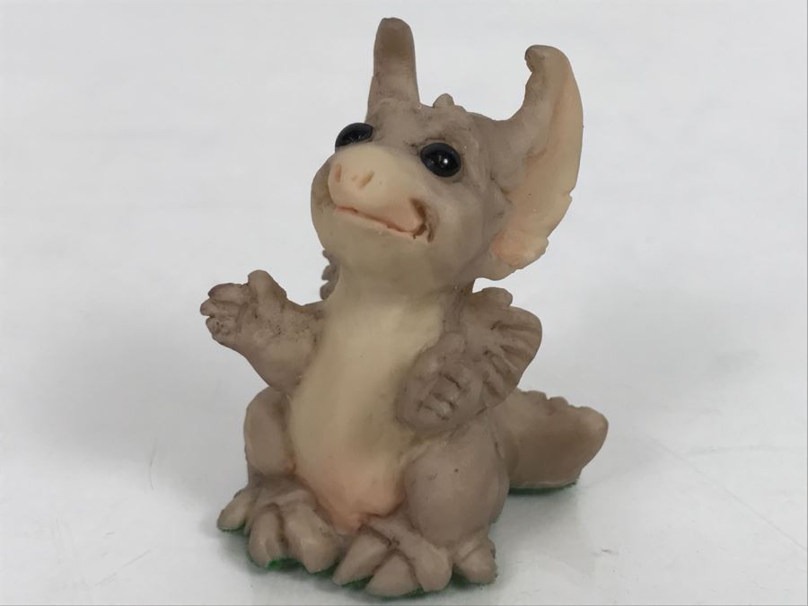 Hand Signed By Real Musgrave 10/92 - Whimsical World Of Pocket Dragons - Pick Me Up - 1991 LLLLL - Made In UK [MV $30-$40 Unsigned] [Photo 2]