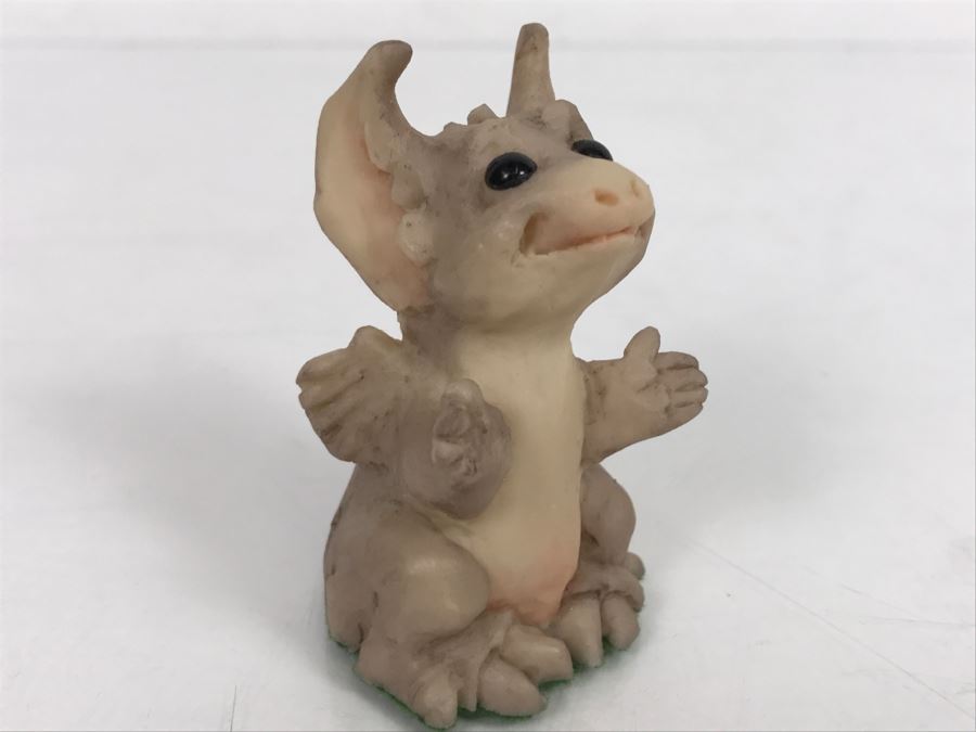 Hand Signed By Real Musgrave 10/92 - Whimsical World Of Pocket Dragons - Pick Me Up - 1991 LLLLL - Made In UK [MV $30-$40 Unsigned] [Photo 4]