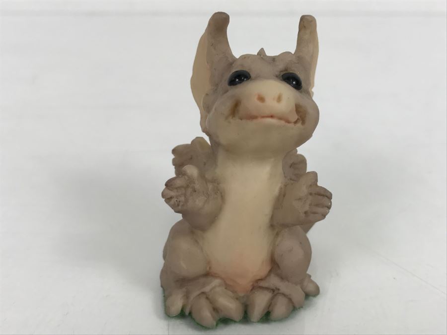 Hand Signed By Real Musgrave 10/92 - Whimsical World Of Pocket Dragons - Pick Me Up - 1991 LLLLL - Made In UK [MV $30-$40 Unsigned] [Photo 3]