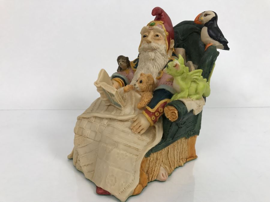 Whimsical World Of Pocket Dragons - Storytime At The Wizards House - Limited Edition of 3000 - 1989 - Lilliput Lane Land Of Legend Limited - Hand Made in UK [MV $550-$700] [Photo 4]