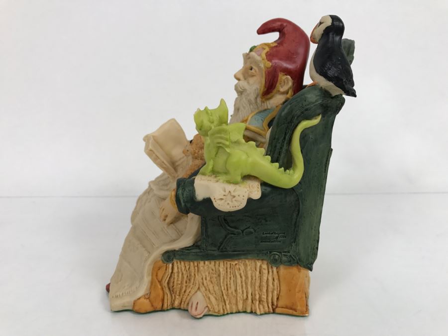 Whimsical World Of Pocket Dragons - Storytime At The Wizards House - Limited Edition of 3000 - 1989 - Lilliput Lane Land Of Legend Limited - Hand Made in UK [MV $550-$700] [Photo 6]