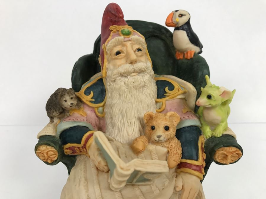 Whimsical World Of Pocket Dragons - Storytime At The Wizards House - Limited Edition of 3000 - 1989 - Lilliput Lane Land Of Legend Limited - Hand Made in UK [MV $550-$700] [Photo 3]