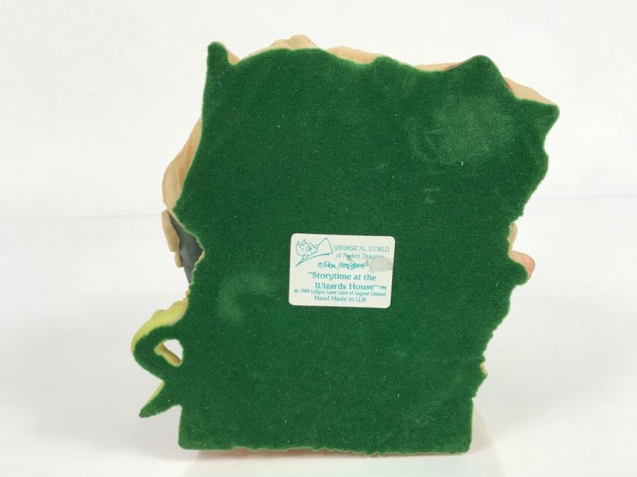 Whimsical World Of Pocket Dragons - Storytime At The Wizards House - Limited Edition of 3000 - 1989 - Lilliput Lane Land Of Legend Limited - Hand Made in UK [MV $550-$700] [Photo 16]