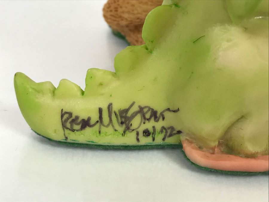 Hand Signed By Real Musgrave 10/92 - Whimsical World Of Pocket Dragons - Drowsy Dragon - 1989 LLLLL - Copyright Real Musgrave [MV $80-$110 Unsigned] [Photo 8]