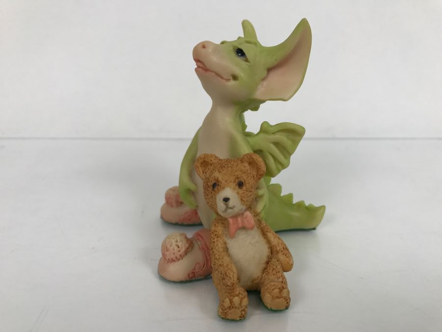 Hand Signed By Real Musgrave 10/92 - Whimsical World Of Pocket Dragons - Drowsy Dragon - 1989 LLLLL - Copyright Real Musgrave [MV $80-$110 Unsigned] [Photo 4]