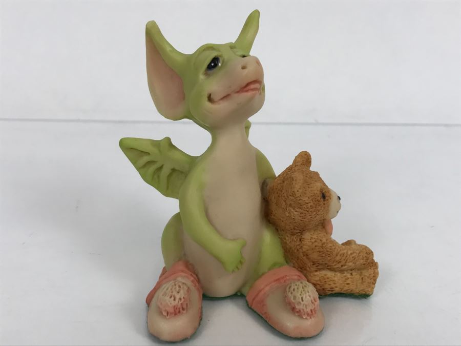 Hand Signed By Real Musgrave 10/92 - Whimsical World Of Pocket Dragons - Drowsy Dragon - 1989 LLLLL - Copyright Real Musgrave [MV $80-$110 Unsigned] [Photo 12]